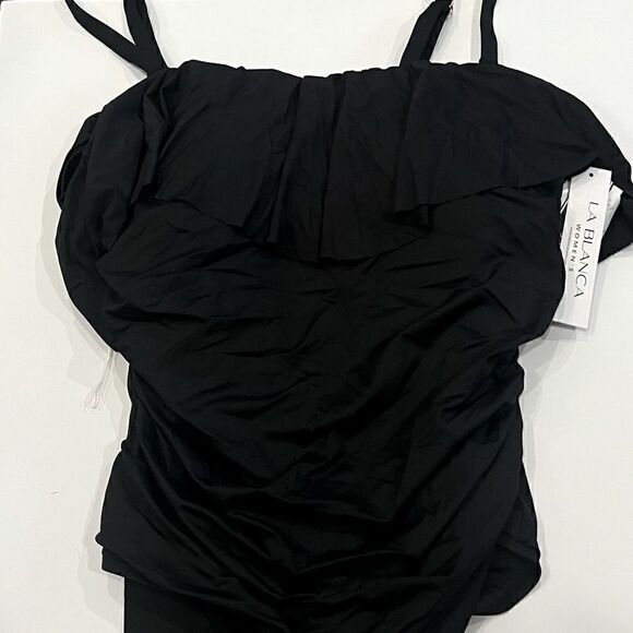 La Blanca Plus Size Island Goddess OfftheShoulder One-Piece Swimsuit
Women's 18W - Picture 9 of 15